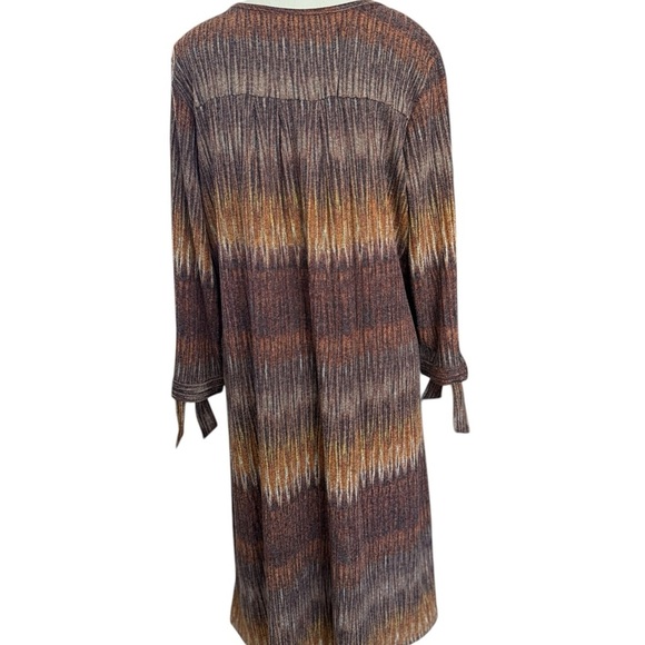 CHRISTOPHER & BANKS Brown Long Sleeve Sweater Dress Size XL - Picture 4 of 7